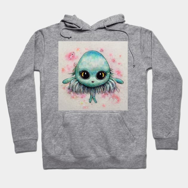 Cute sea alien Hoodie by Fluffypunk